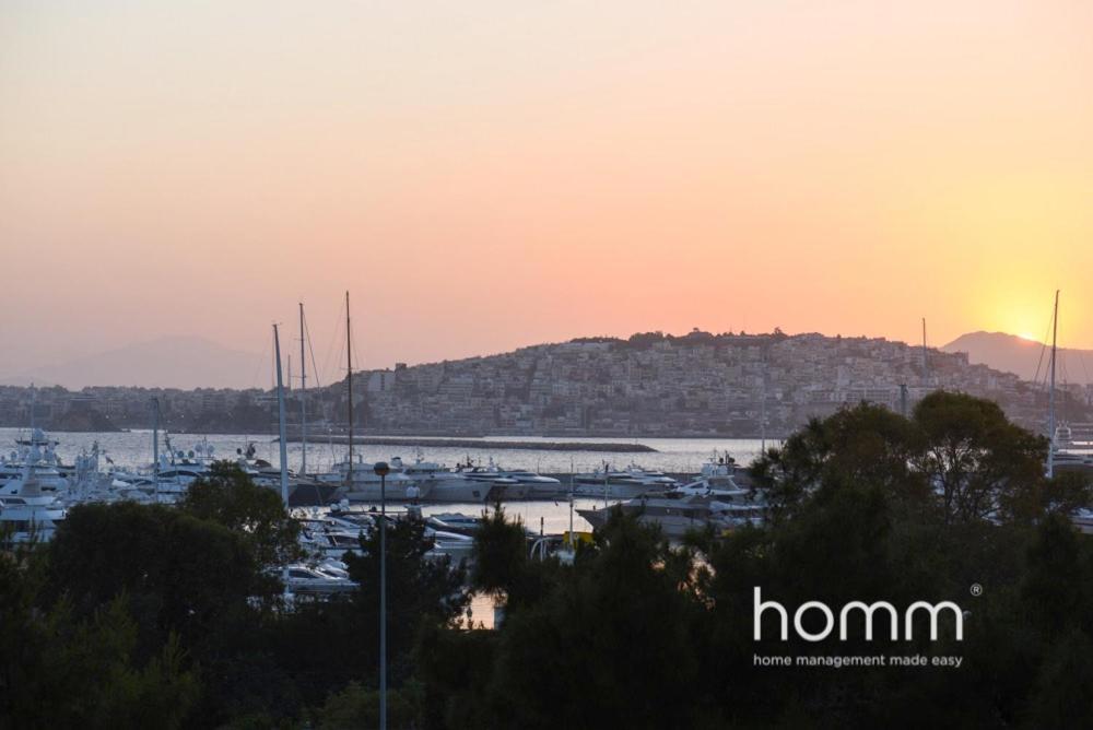 דירות אתונה 95M² Homm Spectacular Flisvos Marina Sea View Flat מראה חיצוני תמונה